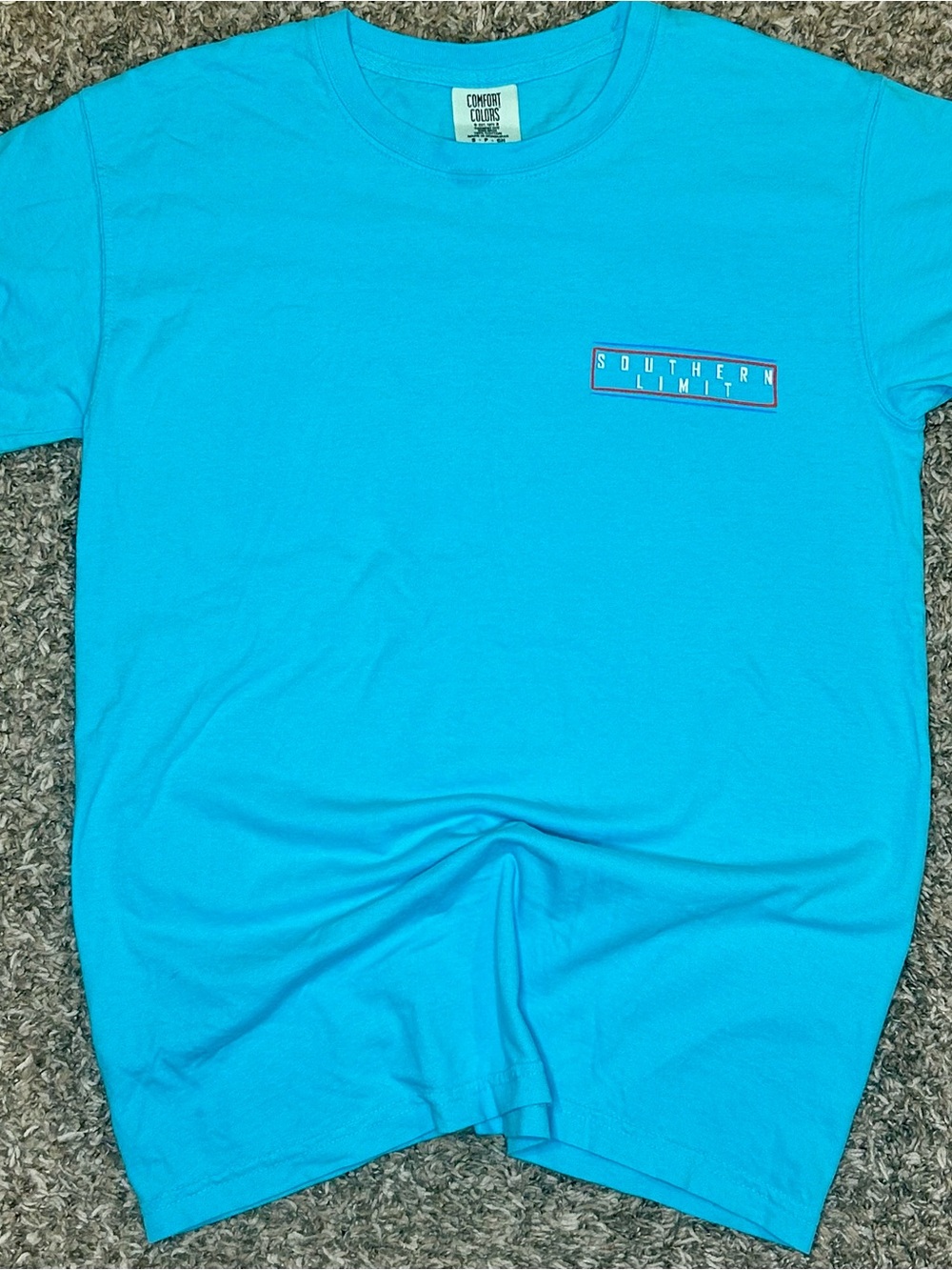 Simply Southern Men's Turquoise Crew Pocket Tee